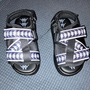 Kappa brand sandals kids black